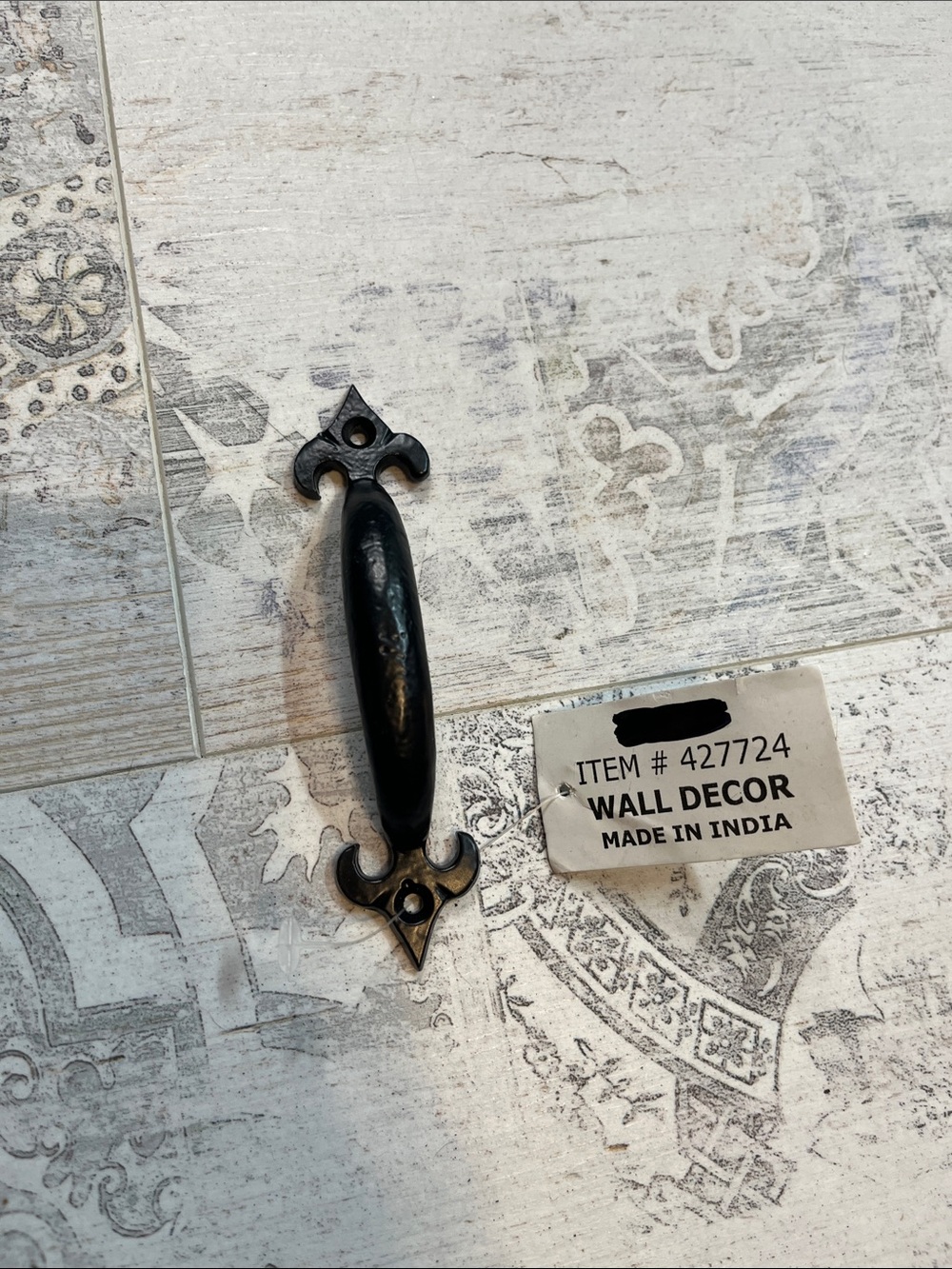 Hobby Lobby Black Metal Decorative Handle